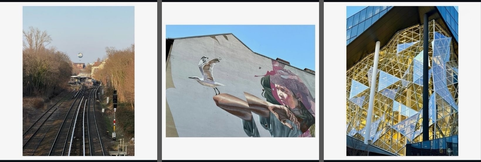 Instagram carousel photos prepared to the same square size with Simple Border on iPhone